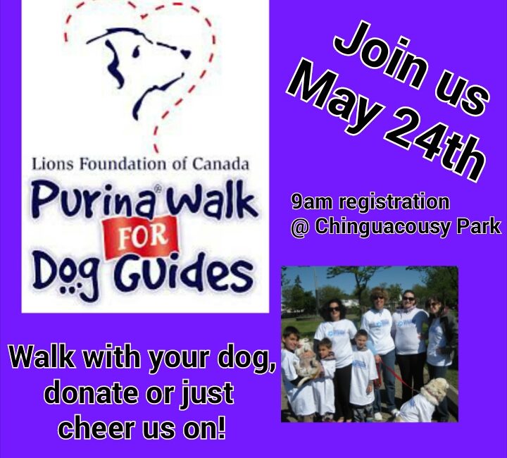 Purina Walk for Dog Guides event poster