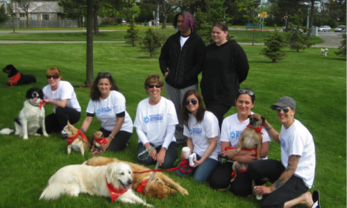 Purina walk for Dog Guides participants