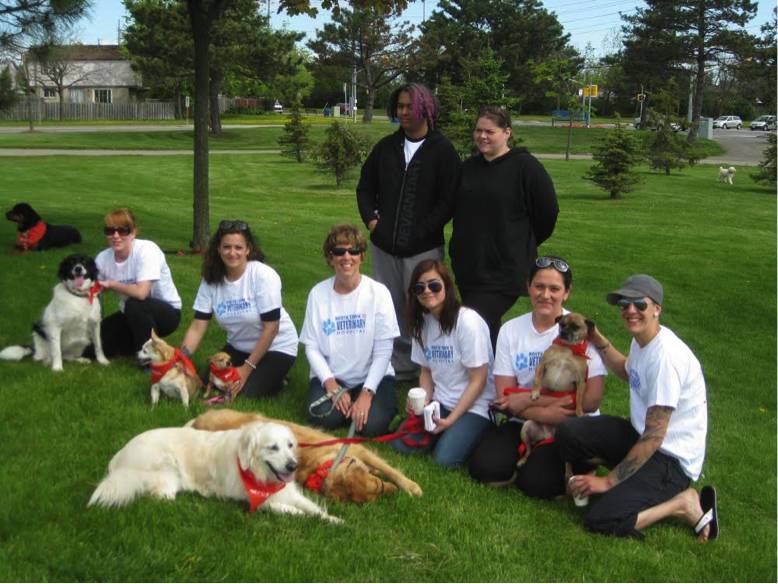 Purina walk for Dog Guides participants